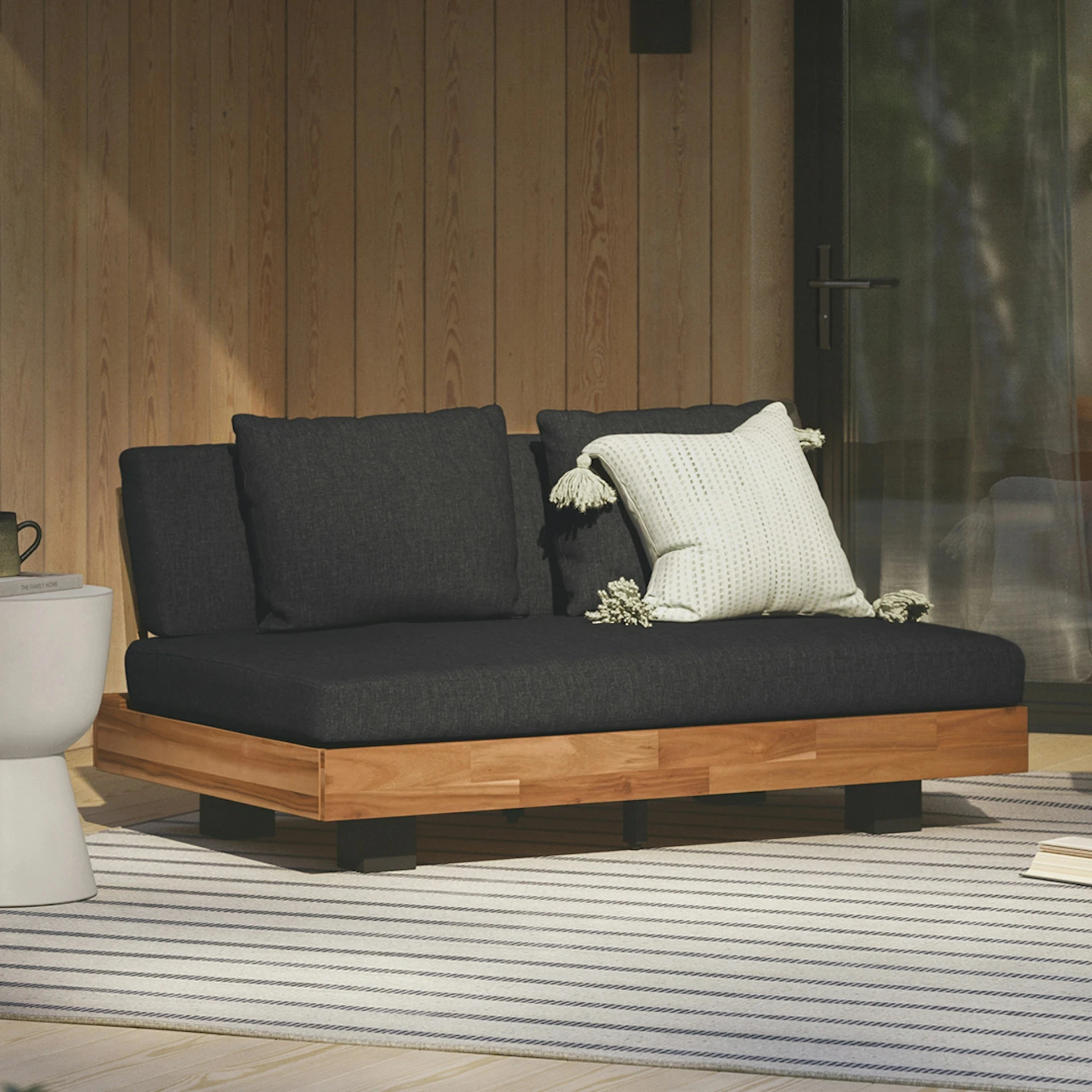 Two Seater Low Height Sofa